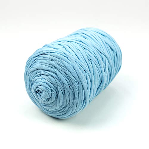 Trapillo Boguar Colores lisos 1kg - 100 metros aproximado de tela cortada (Azul bebe)