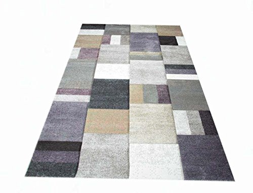 Traum Alfombra diseñador Alfombra de la Sala Alfombra de Pelo Corto Pastel púrpura Colorida tamaño 80x150 cm
