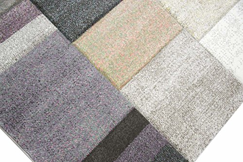 Traum Alfombra diseñador Alfombra de la Sala Alfombra de Pelo Corto Pastel púrpura Colorida tamaño 80x150 cm Traum Alfombra diseñador Alfombra de la Sala Alfombra de Pelo Corto Pastel púrpura Colorida tamaño 80x150 cm