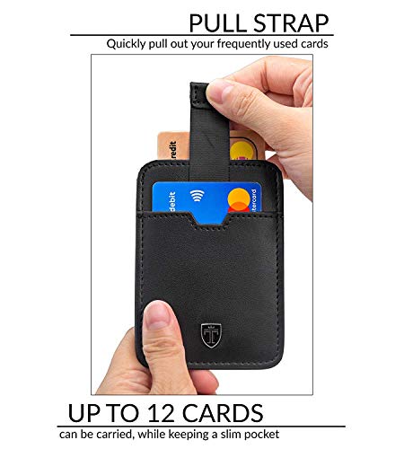 TRAVANDO ® Tarjetera con Seguridad RFID, PROTECCIÓN hasta 12 Tarjetas (Crédito) - Billetera Fina - Pinza para Billetes - Cartera Pequeña - Estuche para Hombres TRAVANDO ® Tarjetera con Seguridad RFID, PROTECCIÓN hasta 12 Tarjetas (Crédito) - Billetera Fina - Pinza para Billetes - Cartera Pequeña - Estuche para Hombres
