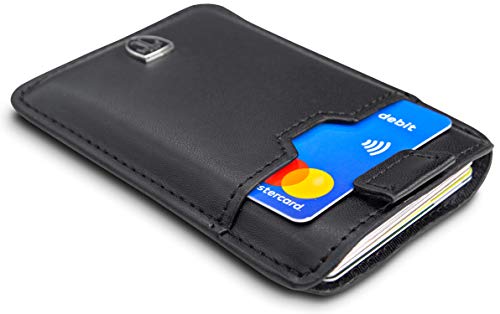 TRAVANDO ® Tarjetera con Seguridad RFID, PROTECCIÓN hasta 12 Tarjetas (Crédito) - Billetera Fina - Pinza para Billetes - Cartera Pequeña - Estuche para Hombres TRAVANDO ® Tarjetera con Seguridad RFID, PROTECCIÓN hasta 12 Tarjetas (Crédito) - Billetera Fina - Pinza para Billetes - Cartera Pequeña - Estuche para Hombres