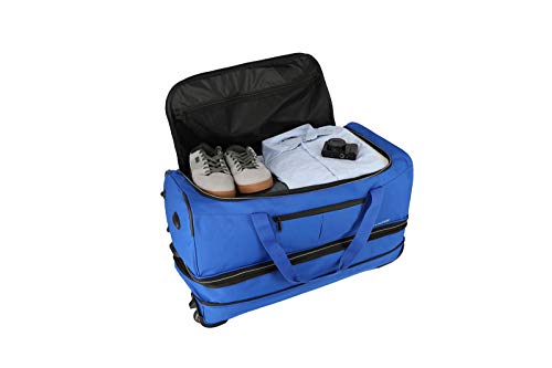 Travelite Sac de voyage à roulettes "Basics" 70cm bleu marine/orange Bolsa viaje, 70 cm, 98 liters, Varios colores (Bleu Marine/orange) Travelite Sac de voyage à roulettes "Basics" 70cm bleu marine/orange Bolsa viaje, 70 cm, 98 liters, Varios colores (Bleu Marine/orange)