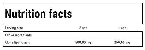 Trec Nutrition - ALA 250 Aminoácido Antioxidante - 52.2 g Trec Nutrition - ALA 250 Aminoácido Antioxidante - 52.2 g