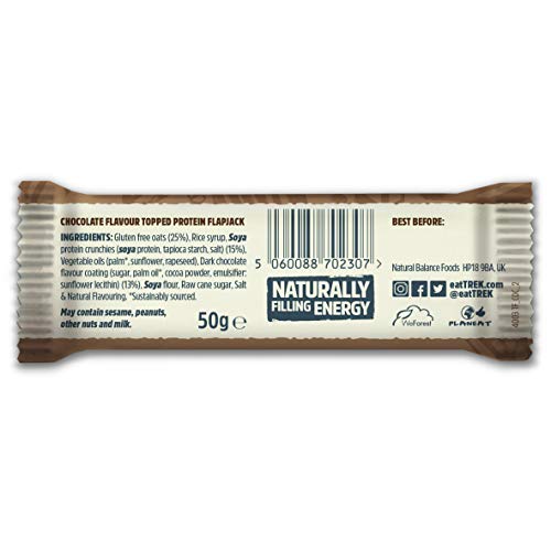 Trek Barritas Proteicas de Cereales sin Gluten y Cacao - 16 Barras Trek Barritas Proteicas de Cereales sin Gluten y Cacao - 16 Barras