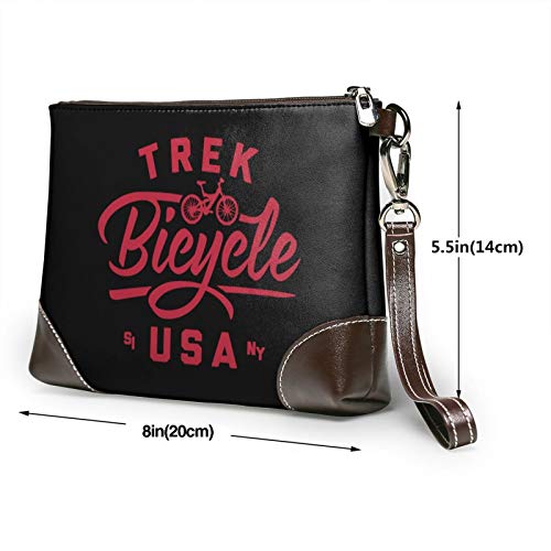 Trek Bicycle USA - Bolso de mano para mujer de piel auténtica