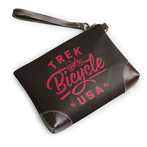 Trek Bicycle USA - Bolso de mano para mujer de piel auténtica