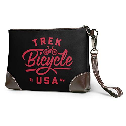 Trek Bicycle USA - Bolso de mano para mujer de piel auténtica