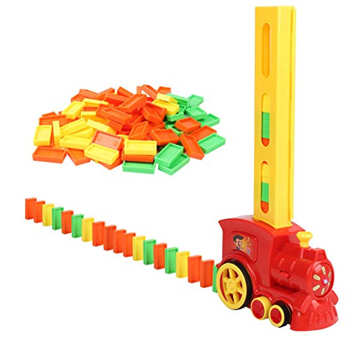 Tren Eléctrico Domino de Inteligencia Infantil, Juego automático de distribución de Rally, Juguete Educativo para la Primera Infancia Adecuado para Niños Regalo