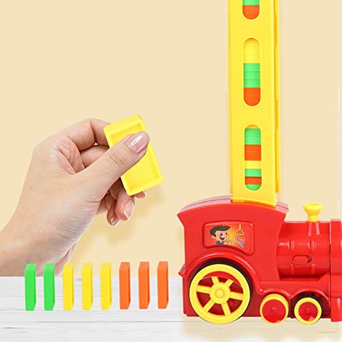 Tren Eléctrico Domino de Inteligencia Infantil, Juego automático de distribución de Rally, Juguete Educativo para la Primera Infancia Adecuado para Niños Regalo