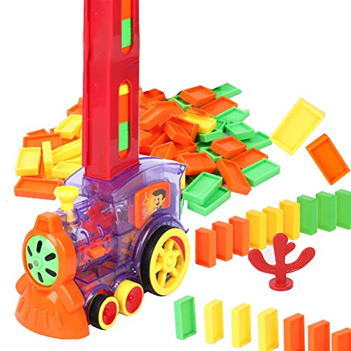 Tren Eléctrico Domino de Inteligencia Infantil, Juego automático de distribución de Rally, Juguete Educativo para la Primera Infancia Adecuado para Niños Regalo