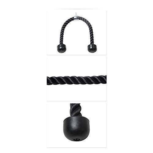 Trícep Pull Down Rope Nylon Entrenamiento de Trabajo Pesado Cuerda Accidentes de Goma Fácil de agarrar el Accesorio sin Deslizamiento Adjuntar un Accesorio Gimnasio