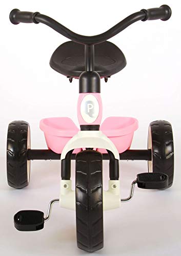 Triciclo Niño Niña Chico Chica Q-Play Elite Contenedor Trasero Rosa