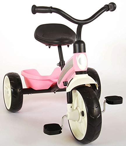 Triciclo Niño Niña Chico Chica Q-Play Elite Contenedor Trasero Rosa