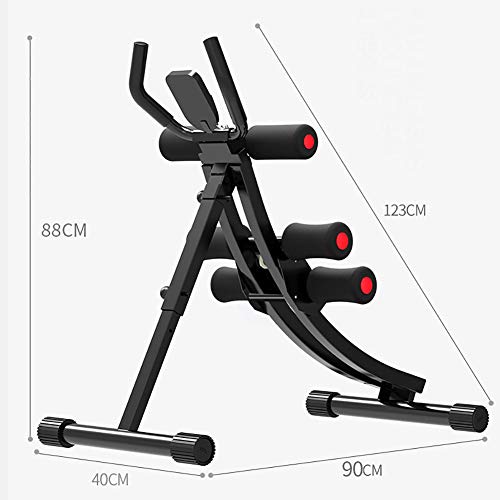 TriGold Sostenible Entrenador Abdominal Core,Equipo De Máquina De Fitness Multifunción W Led,Dispositivo Auxiliar del Movimiento del Abdomen para El Gimnasio En Casa A