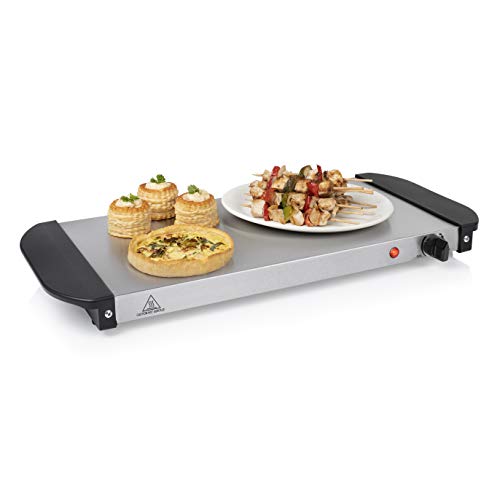 Tristar BP-6283 Servidor de buffet, Capacidad 3 x 2,4 l, Función Mantenimiento Calor y Placa Calientaplatos, Bandeja Alimentos Calientes con Tapas, Temperatura Ajustable, 200 W, Acero Inoxidable Tristar BP-6283 Servidor de buffet, Capacidad 3 x 2,4 l, Función Mantenimiento Calor y Placa Calientaplatos, Bandeja Alimentos Calientes con Tapas, Temperatura Ajustable, 200 W, Acero Inoxidable