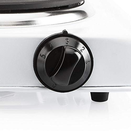 Tristar KP-6185 - Placa de cocción con termostato, diámetro de 15 cm, Blanco
