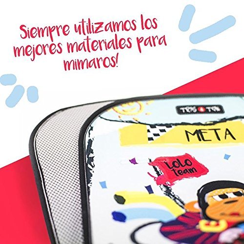 Tris&Ton colchoneta silla de paseo ligera universal para carrito cochecito bebe transpirable de microfibra + protección de arneses (Trisyton) (Hello Love) Tris&Ton colchoneta silla de paseo ligera universal para carrito cochecito bebe transpirable de microfibra + protección de arneses (Trisyton) (Hello Love)