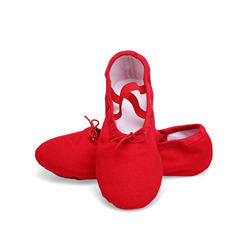 TRIWORIAE - Zapatos de Baile Ballet Zapatillas de Danza/Yoga/Pilates/Gimnasia para Niña Mujer Rojo 38.5 EU TRIWORIAE - Zapatos de Baile Ballet Zapatillas de Danza/Yoga/Pilates/Gimnasia para Niña Mujer Rojo 38.5 EU