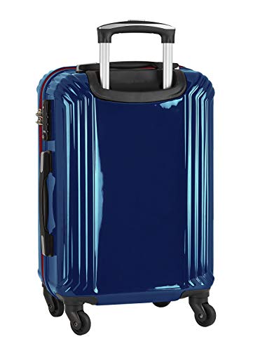 Trolley Cabina 20'' Maleta safta con Ruedas y Candado de Seguridad de F.C. Barcelona 1ª Equipación 20/21, 345x200x550mm, Azul Marino/Granate Trolley Cabina 20'' Maleta safta con Ruedas y Candado de Seguridad de F.C. Barcelona 1ª Equipación 20/21, 345x200x550mm, Azul Marino/Granate