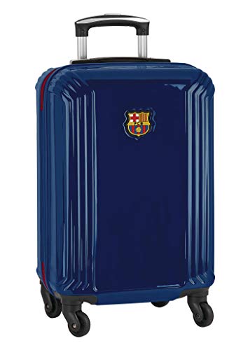 Trolley Cabina 20'' Maleta safta con Ruedas y Candado de Seguridad de F.C. Barcelona 1ª Equipación 20/21, 345x200x550mm, Azul Marino/Granate Trolley Cabina 20'' Maleta safta con Ruedas y Candado de Seguridad de F.C. Barcelona 1ª Equipación 20/21, 345x200x550mm, Azul Marino/Granate