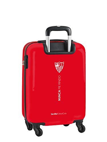Trolley Cabina 20'' Maleta Safta con Ruedas y Candado de Seguridad de Sevilla FC Corporativa, 345x200x550mm Trolley Cabina 20'' Maleta Safta con Ruedas y Candado de Seguridad de Sevilla FC Corporativa, 345x200x550mm