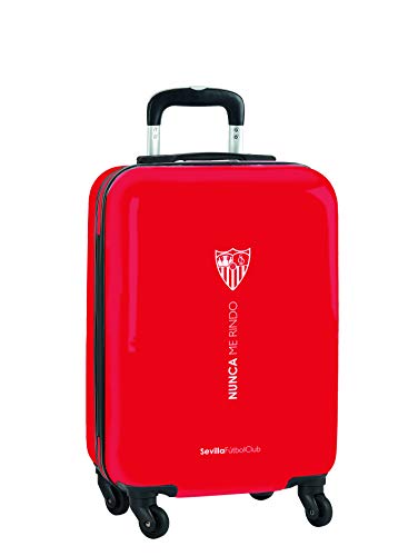 Trolley Cabina 20'' Maleta Safta con Ruedas y Candado de Seguridad de Sevilla FC Corporativa, 345x200x550mm Trolley Cabina 20'' Maleta Safta con Ruedas y Candado de Seguridad de Sevilla FC Corporativa, 345x200x550mm