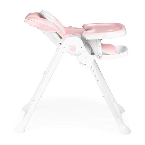 Trona Para Bebe Evolutiva Tasty Rosa - Innovaciones MS 2055. 6 Posiciones De Altura y 3 De Reclinación- Bandeja Extraíble