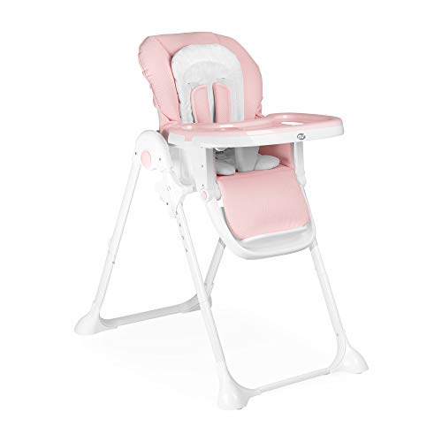 Trona Para Bebe Evolutiva Tasty Rosa - Innovaciones MS 2055. 6 Posiciones De Altura y 3 De Reclinación- Bandeja Extraíble