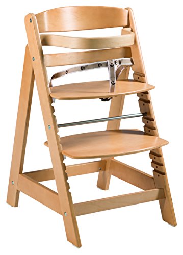 Trona roba 'Sit Up Click', utilizable como trona para bebé y como la silla juvenil,innovador cierre de clic, en madera maciza, color madera natural. Trona roba 'Sit Up Click', utilizable como trona para bebé y como la silla juvenil,innovador cierre de clic, en madera maciza, color madera natural.