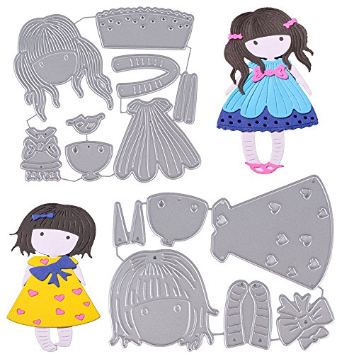 Troqueles Niña de Metal Dies Corte Plantillas Estarcir para Tarjeta, Papel, Álbum Scrapbook, DIY Troqueles Niña de Metal Dies Corte Plantillas Estarcir para Tarjeta, Papel, Álbum Scrapbook, DIY