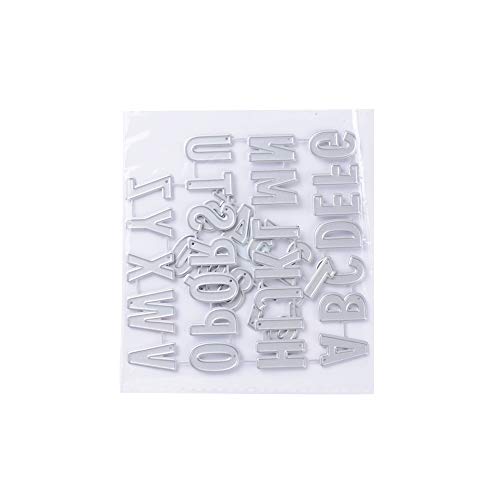 Troqueles Scrapbooking Letras y Números Troqueles Corte Metal Plantillas Troquelado Letras Cutting Dies para Álbum Recortes DIY Manualidad Tarjeta Papel