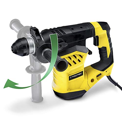 TROTEC Martillo Perforador y Cincelador PRDS 11‑230V, 1.600 W, Portaherramientas SDS plus, Metal y Madera, Cincel 360°, máx. de Perforación en Madera 40 mm, máx. Perforación en Metal 13 mm TROTEC Martillo Perforador y Cincelador PRDS 11‑230V, 1.600 W, Portaherramientas SDS plus, Metal y Madera, Cincel 360°, máx. de Perforación en Madera 40 mm, máx. Perforación en Metal 13 mm