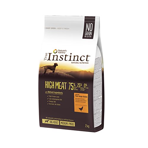 True Instinct High Meat Adult - Nature's Variety - Pienso para Perro Medium-Maxi Adulto con Pollo - 2kg