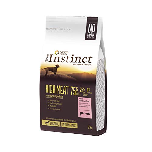 True Instinct High Meat Adult - Nature's Variety - Pienso para Perros Medium Adult con Salmón - 12kg