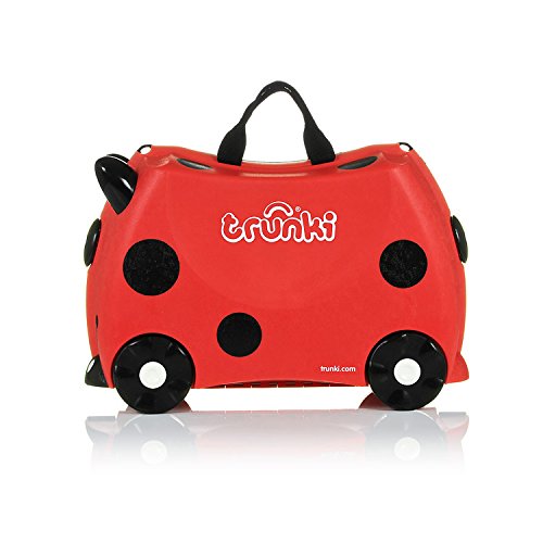 Trunki Maleta correpasillos y equipaje de mano infantil: Mariquita Harley (Rojo)