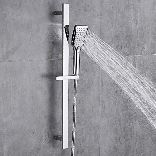 TRUSTLIFE 3 Modos de Rociado de Agua Kit de Ducha de Mano para Baño con Manguera de Acero Inoxidable y Sistema de Ducha con Barras Deslizantes Ajustables para Uso en el Hogar y el Gimnasio