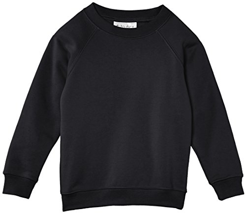 Trutex Limited 260G Crew Neck, Sudadera para Niños, Negro, 13 años (Talla del fabricante: S)