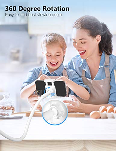Tryone Soporte Tablet Teléfono Movil Flexible – Soporte con Brazo de Cuello de Cisne para Serie iPhone/Celulares Samsung/Huawei/Google Pixel y Más, 27.5 Pulgadas de Longitud en Total (Blanco) Tryone Soporte Tablet Teléfono Movil Flexible – Soporte con Brazo de Cuello de Cisne para Serie iPhone/Celulares Samsung/Huawei/Google Pixel y Más, 27.5 Pulgadas de Longitud en Total (Blanco)