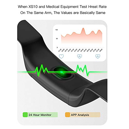 TS10 Slim Fitness Tracker para niños y mujeres, rastreador de actividad impermeable con monitor de sueño, frecuencia cardíaca y presión arterial, reloj inteligente con podómetro para modos deportivos