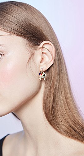 TSK Pendientes salvajes del zodiaco salvaje, personalidad coreana femenina Pendientes simples del potro, joyería estupenda del oído de hadas,Oro,Un tamaño TSK Pendientes salvajes del zodiaco salvaje, personalidad coreana femenina Pendientes simples del potro, joyería estupenda del oído de hadas,Oro,Un tamaño