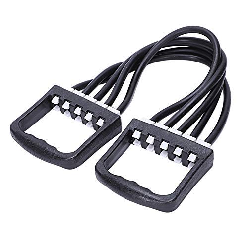 TTFFWW Black Portable Sport Sports Goods Chest Expander Rally Ejercicio Fitness Resistencia Fitness Elástica Cuerda para Cable Tubo Yoga 5 Resistencia