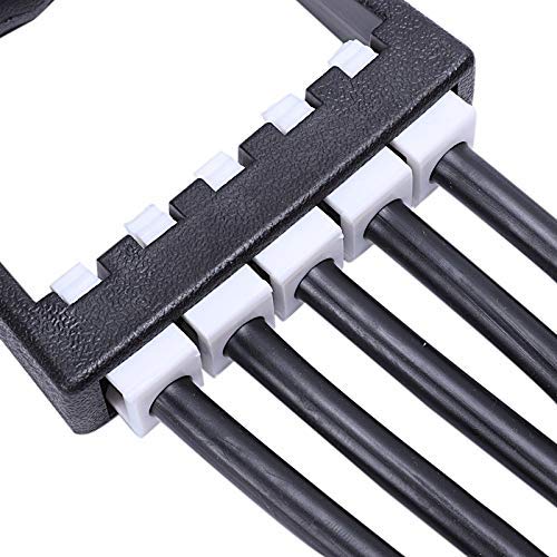 TTFFWW Black Portable Sport Sports Goods Chest Expander Rally Ejercicio Fitness Resistencia Fitness Elástica Cuerda para Cable Tubo Yoga 5 Resistencia