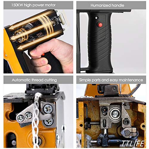 TTLIFE Máquina de coser portátil, máquina de cierre de bolsas portátil de 220 V, máquina de coser más cercana, costura eléctrica de bolsas de embalaje, sellado TTLIFE Máquina de coser portátil, máquina de cierre de bolsas portátil de 220 V, máquina de coser más cercana, costura eléctrica de bolsas de embalaje, sellado