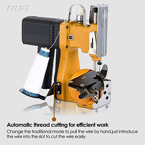 TTLIFE Máquina de coser portátil, máquina de cierre de bolsas portátil de 220 V, máquina de coser más cercana, costura eléctrica de bolsas de embalaje, sellado TTLIFE Máquina de coser portátil, máquina de cierre de bolsas portátil de 220 V, máquina de coser más cercana, costura eléctrica de bolsas de embalaje, sellado