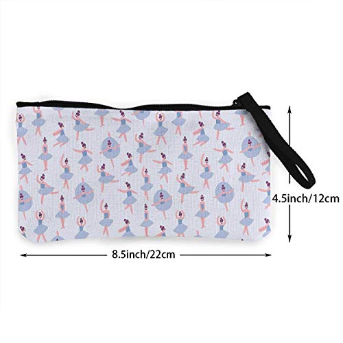 TTmom Carteras de Mujer, Monedero, Ballet Dancer Zipper Canvas Coin Purse Wallet, Make Up Bag, Cellphone Bag with Handle TTmom Carteras de Mujer, Monedero, Ballet Dancer Zipper Canvas Coin Purse Wallet, Make Up Bag, Cellphone Bag with Handle