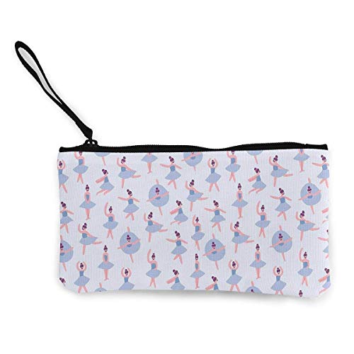 TTmom Carteras de Mujer, Monedero, Ballet Dancer Zipper Canvas Coin Purse Wallet, Make Up Bag, Cellphone Bag with Handle TTmom Carteras de Mujer, Monedero, Ballet Dancer Zipper Canvas Coin Purse Wallet, Make Up Bag, Cellphone Bag with Handle