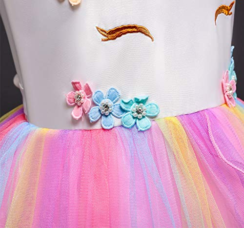 TTYAOVO Chicas Arco Iris Unicornio Fancy Vestido Princesa Flor Desfile de NiƱos Vestidos sin Mangas Volantes Vestido de Fiesta Talla(130) 5-6 aƱos 439 Rosa TTYAOVO Chicas Arco Iris Unicornio Fancy Vestido Princesa Flor Desfile de NiƱos Vestidos sin Mangas Volantes Vestido de Fiesta Talla(130) 5-6 aƱos 439 Rosa