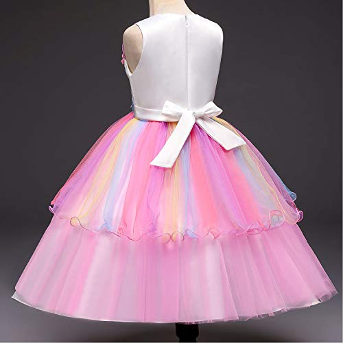 TTYAOVO Chicas Arco Iris Unicornio Fancy Vestido Princesa Flor Desfile de NiƱos Vestidos sin Mangas Volantes Vestido de Fiesta Talla(130) 5-6 aƱos 439 Rosa TTYAOVO Chicas Arco Iris Unicornio Fancy Vestido Princesa Flor Desfile de NiƱos Vestidos sin Mangas Volantes Vestido de Fiesta Talla(130) 5-6 aƱos 439 Rosa