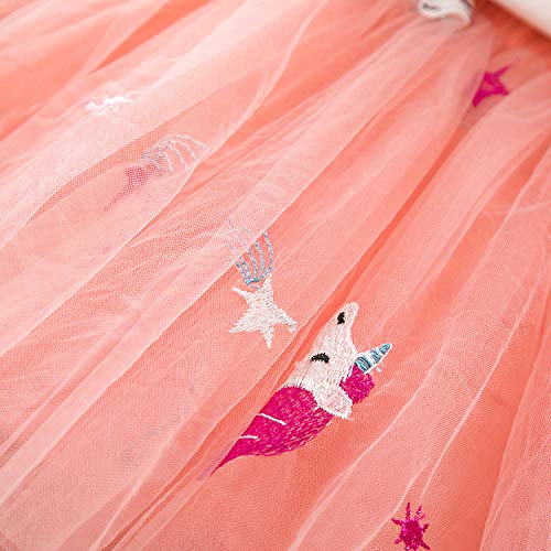 TTYAOVO Conjunto de Ropa para Niñas, Camiseta Unicornio Tops de Niña con Vestido de Fiesta de Cumpleaños de Princesa de 4-5 años(Talla120) 616 Blanco TTYAOVO Conjunto de Ropa para Niñas, Camiseta Unicornio Tops de Niña con Vestido de Fiesta de Cumpleaños de Princesa de 4-5 años(Talla120) 616 Blanco