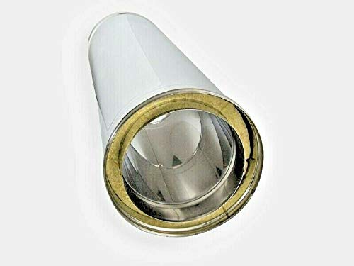 Tubo doble pared de acero inoxidable para chimeneas L 500 mm (DN 130-180)